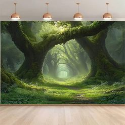 Tenture Murale Paysage "Arche des Arbres Ancestraux"