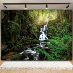 Tenture Murale Paysage "Cascade des Bois Profonds"