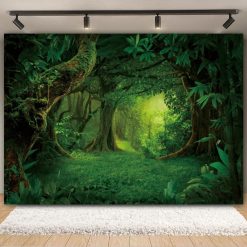 Tenture Murale Paysage "Clairière Secrète de la Forêt Profonde"