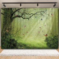 Tenture Murale Paysage Clairière des Papillons Lumineux