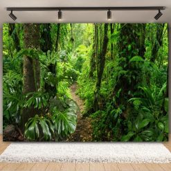 Tenture Murale Paysage Sentier Émeraude de la Forêt Tropicale
