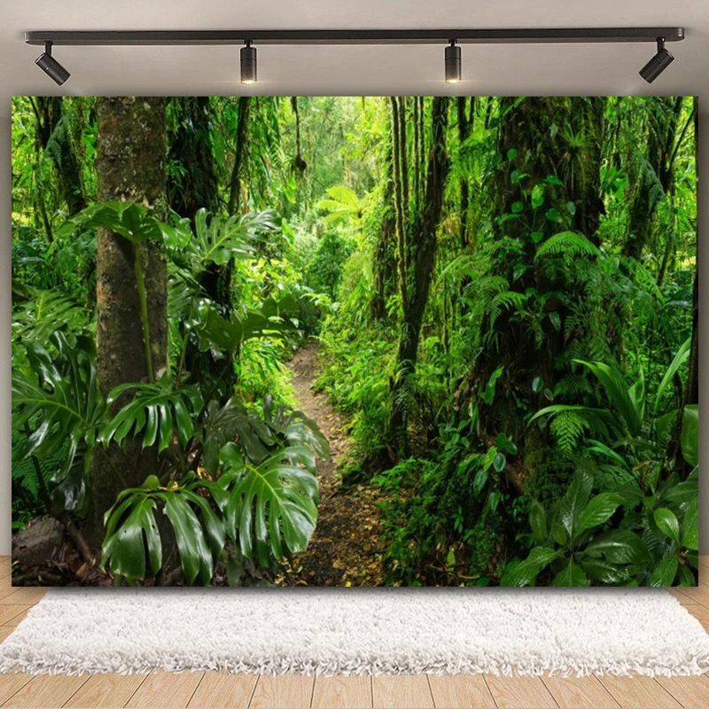 Tenture Murale Paysage Sentier Émeraude de la Forêt Tropicale