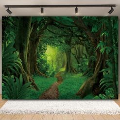 Tenture Murale Paysage "Sentier Secret de la Forêt Émeraude"