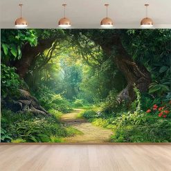Tenture Murale Paysage "Sentier Secret de la Forêt Enchantée"