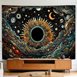 Tenture Murale Astrologie Éclipse Cosmique