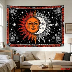 Tenture Murale Astrologie Soleil et Lune Alchimique