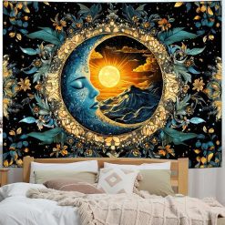 Tenture Murale Bohème Éclipse Céleste