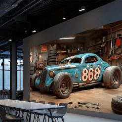 Tenture Murale Déco Hot Rod Vintage