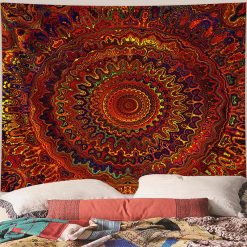 Tenture Murale Mandala Brasier Psychédélique