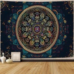 Tenture Murale Mandala "Éclipse Mystique"
