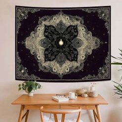 Tenture Murale Mandala Fleur d'Éclipse