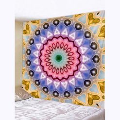 Tenture Murale Mandala "Fleur de Cristal"