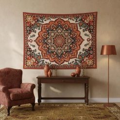 Tenture Murale Mandala "Floraison d'Automne"