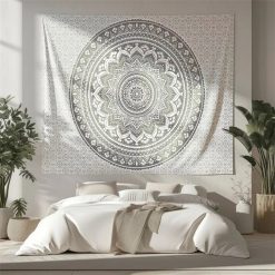Tenture Murale Mandala "Halo de Lin"