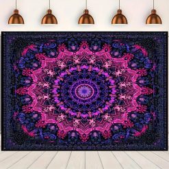 Tenture Murale Mandala Nébuleuse Améthyste