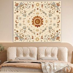 Tenture Murale Mandala "Solstice Bohème"