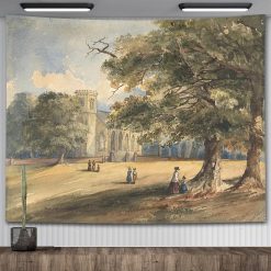 Tenture Murale Nature - L'Abbaye de Campagne & Ombrages d'Été