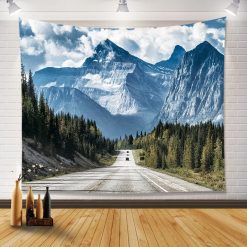 Tenture Murale Paysage "Route des Cimes Majestueuses"