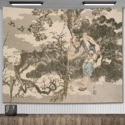 Tenture Murale Nature - Brumes de l'Atlas & Encre de Chine