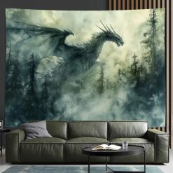 Tenture Murale Animaux « Dragon des Brumes Anciennes »
