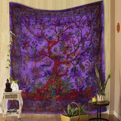 Tenture Murale Arbre de Vie « Le Jardin Pourpre »