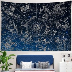 Tenture Murale Astrologie « Carte Céleste du Zodiaque »