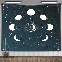 Tenture Murale Astrologie « Cycle des Phases Lunaires »