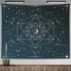 Tenture Murale Astrologie « Géométrie Sacrée Céleste »