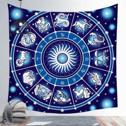 Tenture Murale Astrologie « Horloge du Zodiaque »