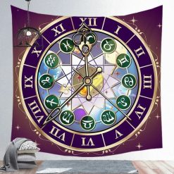 Tenture Murale Astrologie « Roue du Zodiaque Céleste »