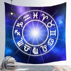 Tenture Murale Astrologie « Roue du Zodiaque Galactique »