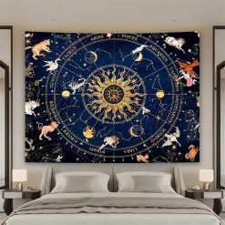Tenture Murale Astrologie « Soleil du Zodiaque »