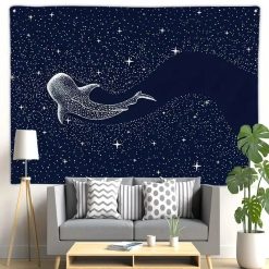Tenture Murale Bohème "Baleine des Étoiles"