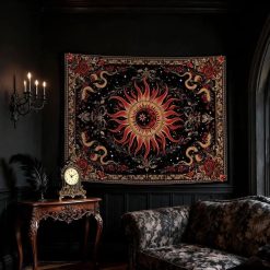 Tenture Murale Bohème "Soleil Occulte des Serpents"