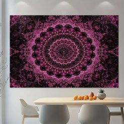 Tenture Murale Mandala "Améthyste Mystique"
