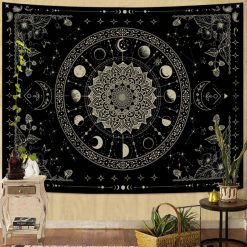 Tenture Murale Mandala « Cycle Lunaire Mystique »