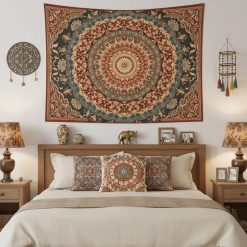 Tenture Murale Mandala "Élégance Persane"