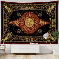Tenture Murale Mandala Empire Pourpre