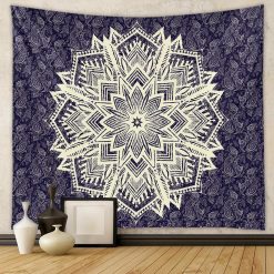 Tenture Murale Mandala Étoile Cachemire