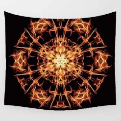 Tenture Murale Mandala Flamme Primordiale