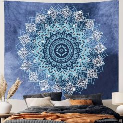 Tenture Murale Mandala « Fleur de Givre »