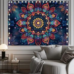 Tenture Murale Mandala "Floraison Boréale"