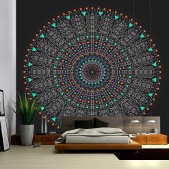 Tenture Murale Mandala Géométrie Tribale