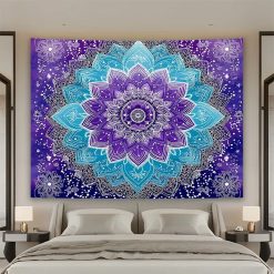 Tenture Murale Mandala Lotus Boréal