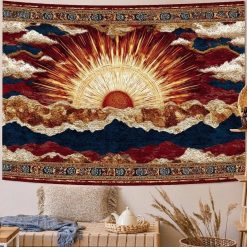 Tenture Murale Mandala "Soleil des Montagnes"