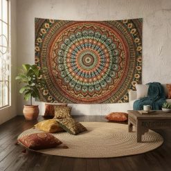 Tenture Murale Mandala "Terre d’Orient"