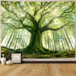 Tenture Murale Nature Arbre Centenaire Lumineux