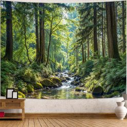 Tenture Murale Nature Ruisseau au Cœur des Bois