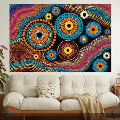 Avant Tenture Murale Mandala « Rêve Aborigène »