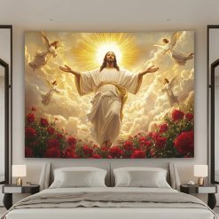 Tenture Murale Art Chrétien « L’Ascension de Jésus »